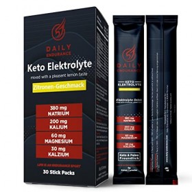Daily Endurance | Keto Electrolyte | Favorise l hydratation et la récupération | Low Carb, Keto & Paléo | Pas de sucre & Pou
