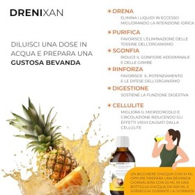 Drainant purificateur concentré avec ananas et bouleau, rétention deau, anti-cellulite, circulation veineuse et défenses de 