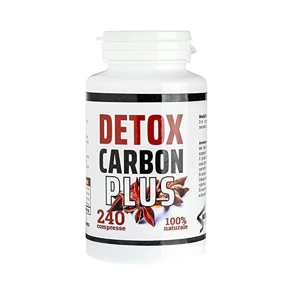 DETOX PLUS CHARBON ACTIF PROBIOTIQUE Ventre plat Ferments lactiques 7 milliards UFC + Fenouil+Anis+Charbon Actif - éliminer l