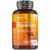 Vitamine D3 4000 ui Cholécalciférol Extra Fort - 400 Micro Comprimés Végétariens, Haute Absorption, Plus dUn An,1 Comprimé T