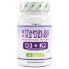 Vitamine D3 20,000 I.U + Vitamine K2 200 mcg Menaquinone MK7 Depot - 180 Comprimés - 99.7+% All-Trans K2VITAL® by Kappa - V