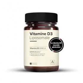 A-LAB Vitamine D3 Liposomale 2000 UI - Assimilation Renforcée - Complément Alimentaire Défenses Naturelles, Immunité, Muscula