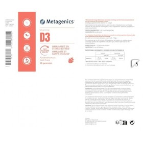 Metagenics - Complément alimentaire Immunité et santé osseuse - Gummies - Cure de 2 mois - Effet rapide - Efficacité scientif
