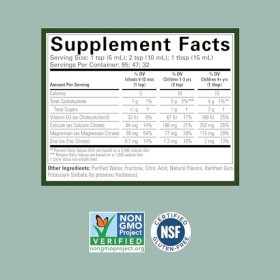 Complément alimentaire liquide calcium magnésium – Croissance osseuse saine pour les enfants, zinc et vitamine D3, entièremen