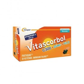 VITASCORBOL - Complément alimentaire à base de Vitamine C, Vitamine D et Zinc - Capsules Softgel - Fatigue1 et Système Immuni