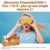 VITASCORBOL - Complément alimentaire à base de Vitamine C, Vitamine D et Zinc - Capsules Softgel - Fatigue1 et Système Immuni