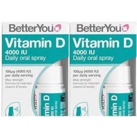 Better You Vitamine D 4000 UI Spray buccal quotidien, sans pilules, supplément de vitamine D3, approvisionnement de 3 mois, f