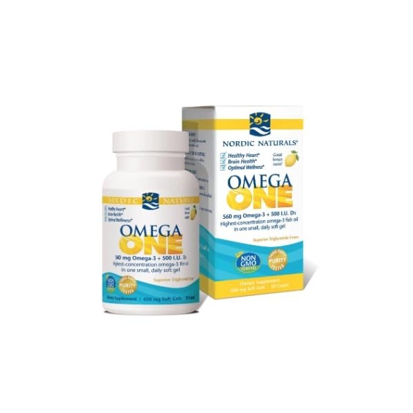 Nordics Omega One Lemon 30 Gélules molles, sans OGM, sans gluten