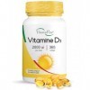 VitaminPure VITAMINE D3 2000UI Dosage élevé - 365 SoftGels de Vitamine D 2000 UI Cholécalciférol - Os, Dents, Muscles, Syst