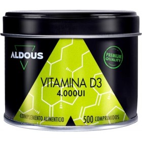 Vitamine D3 2000 UI dose maximale | 500 comprimés | Vitamine D3 Colecalciférol | Vitamines pour le système immunitaire et les