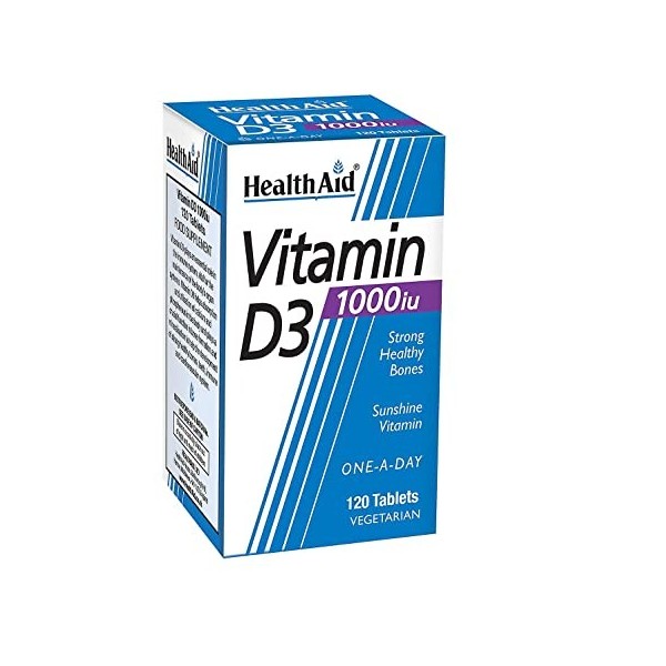 Healthaid Vit D3 Lot de 6 tablettes 1000 UI