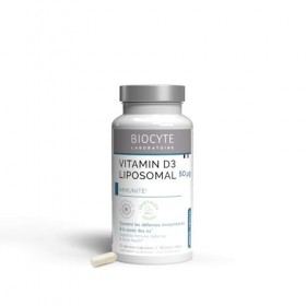 BIOCYTE Vitamine D3 Liposomal - Complément alimentaire Immunité et Maintien des Os - A base de Vitamine D Liposomée - Vitamin