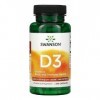 Swanson Vitamine D-3 1000 UI - 250 Capsules | Complément Haute Efficacité pour la Santé Osseuse et Immunitaire