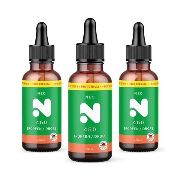 New : Neo N Drops for your Body - La qualité directement pour vous - Gouttes pour hommes & femmes - 30 ml par flacon 5x