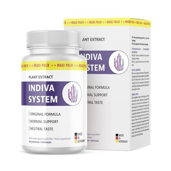 Indiva System gélules | Formule originale avec Garcinia Cambogia | 1x90 gélules