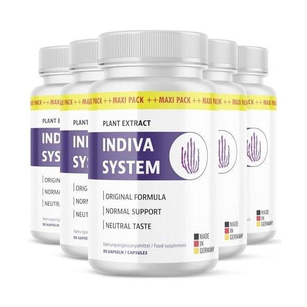 Indiva System gélules | Formule originale avec Garcinia Cambogia | 1x90 gélules