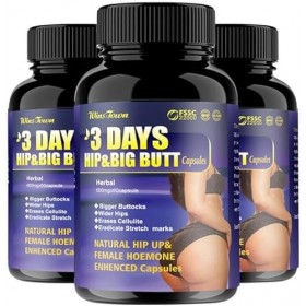 3 jours Gélules HIP & BIG BUTT x 1/2/3 flacons 2 PC 