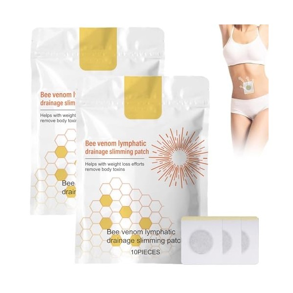 Patch minceur de drainage lymphatique Bostore Bee Venom, patchs lymphatiques Bostore Bee Venom, patchs minceur Bostore Bee Ve