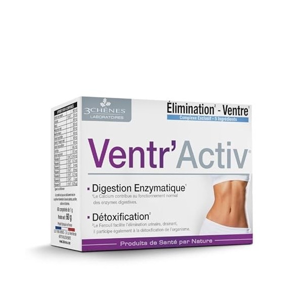 VENTRACTIV - Complément Minceur 2-en-1 pour un Ventre Plat et une Digestion Optimale | Lot de 2 Boîtes de 60 Capsules | Acti