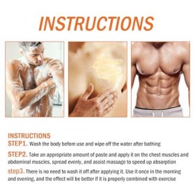 Crème Chaude, Crème Anti-cellulite Rehausseur de Sueur 2 Pièces pour le Fitness