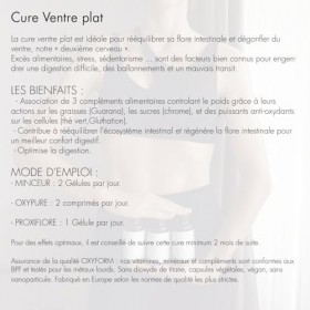 Cure ventre plat 30J - Préparation minceur - Expert Brûleur graisses - Ventre plat - Probiotique -Confort Digestif – Contrôle