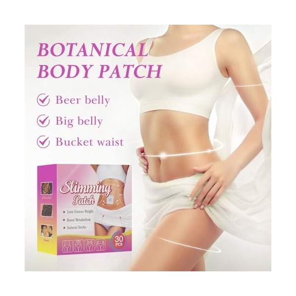 Patch Detox minceur parfait, 30 patchs Detox pour maigrir du ventre, Pour perdre du poids, Détox