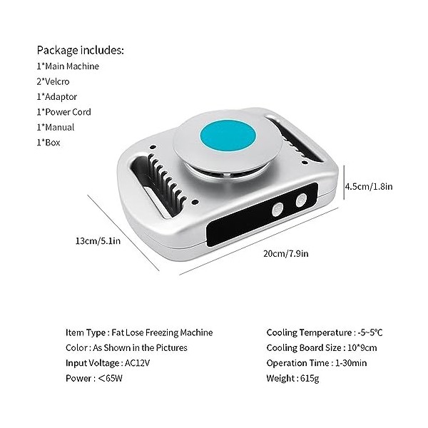 LoJax Machine De Lipolyse Congelée Machine, Délimination des Graisses,Congelée Brûleur De Graisse Abdominale pour Les Femmes