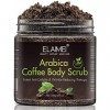 Exfoliant pour le Corps avec Sel de la Mer Morte et du Café, Exfoliant Naturel pour le Visage et le Corps, Enlève Efficacemen