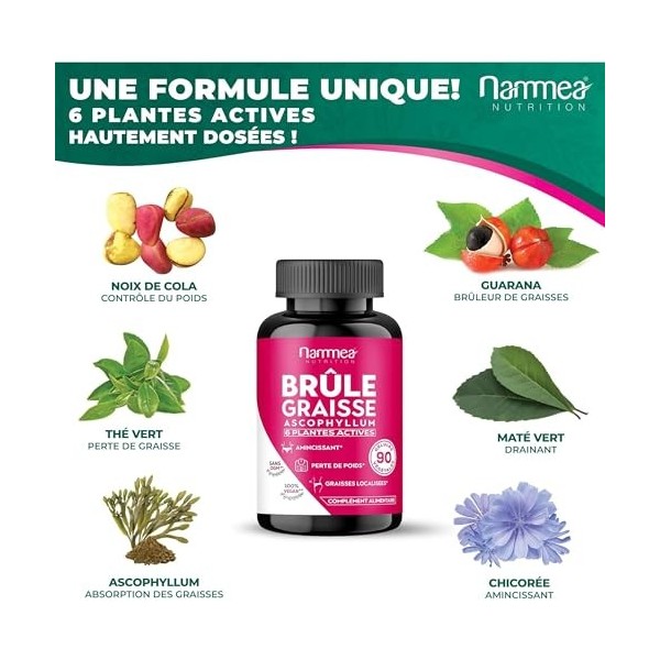 Brûle graisse naturel puissant-Perte de poids rapide-Coupe faim-Fat burner-Brûleur hommes & femmes-Draineur- Anti-cellulite-V