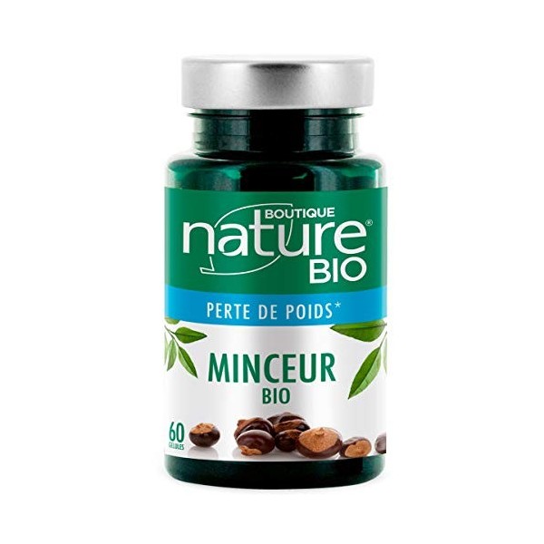 Boutique Nature - Complément Alimentaire - Minceur BIO - 60 Gélules Végétales - Facilite la perte de poids