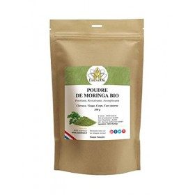 POUDRE DE MORINGA BIO - 100% Naturel - Apaisante, Revitalisante, Assouplissante - Tous type de cheveux et peaux ternes, matu