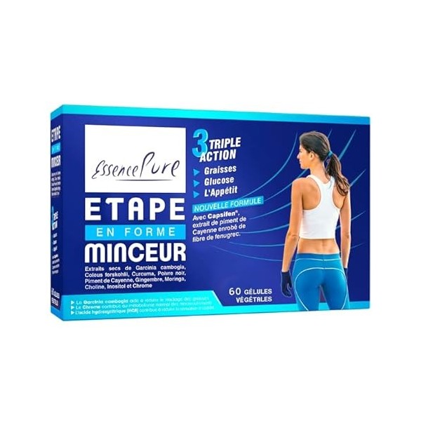 Étape Minceur Essence Pure | Puissant Brûleur de Graisses avec Garcinia Cambogia | Régule Métabolisme | Contrôle Poids | Rédu