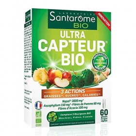 Santarome Bio - Ultra Capteur Bio | Complément Alimentaire Minceur | Capteur de Graisses, Sucres, Calories - A base de plante