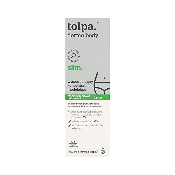 TOLPA Dermo Body Slim, Concentré modélisation minceur, 200 ml, hypoallergénique