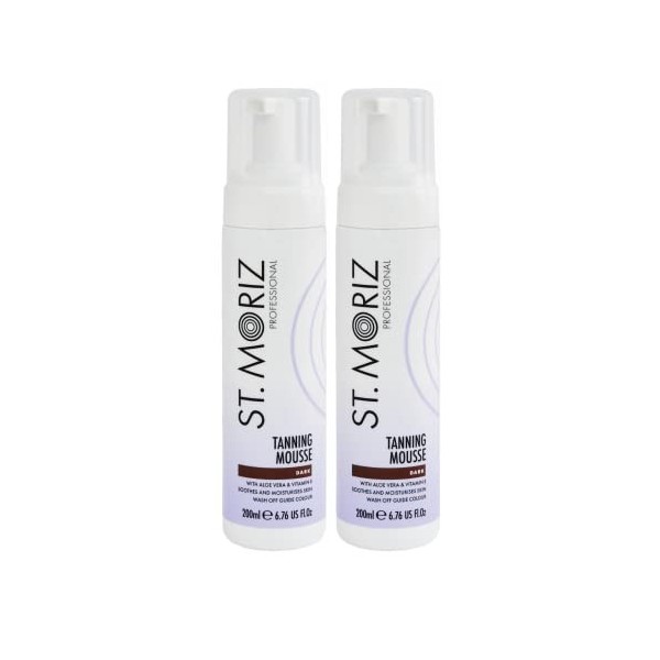 St. Moriz Lot de 2 mousses autobronzantes foncées 2 x 200 ml 