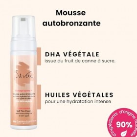 S and Vaë Mousse autobronzante hydratante Visage et Corps, 150 ml
