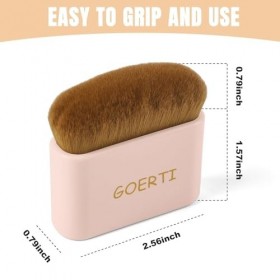 GOERTI Pinceau à poudre bronzante Kabuki Pinceau de maquillage pour crème visage poudre fond de teint Pinceau pour maquillage