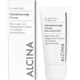 ALCINA Crème autobronzante - 1 x 50 ml - Pour un bronzage naturellement beau - Nourrit les zones sèches de la peau - Crème br