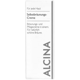 ALCINA Crème autobronzante - 1 x 50 ml - Pour un bronzage naturellement beau - Nourrit les zones sèches de la peau - Crème br