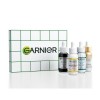 Garnier - Coffret Cadeau 4 Sérums Visage - Sérum Anti-Taches Brunes Vitamine C - Sérum Anti-Points Noirs et Imperfections Cha