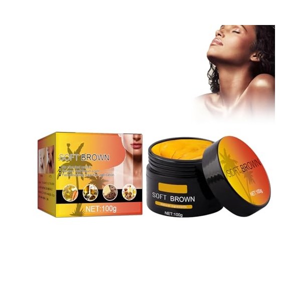 Pemarlis 100g Accélérateur de Bronzage, Autobronzant, Crème Intensif et Accélérateur du Bronzage, Huile de Bronzage Intense, 