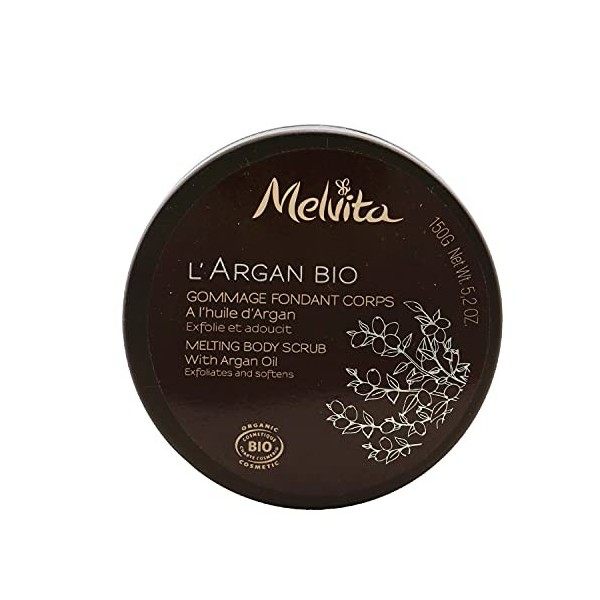 Melvita Gommage Corps Argan Bio Pot, 150 g, 1 Unité