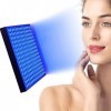 ZPBLWT Appareil Autobronzant, Panneau de Thérapie par la lumière Bleue, Thérapie par Photons du Visage, avec 225 LED, Support