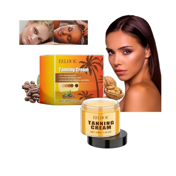 Generic Puissant Gel Autobronzant Booster de Bronzage Crème de Bronzage Marron pour le Bronzage Enrichie en Extrait d’Huile d