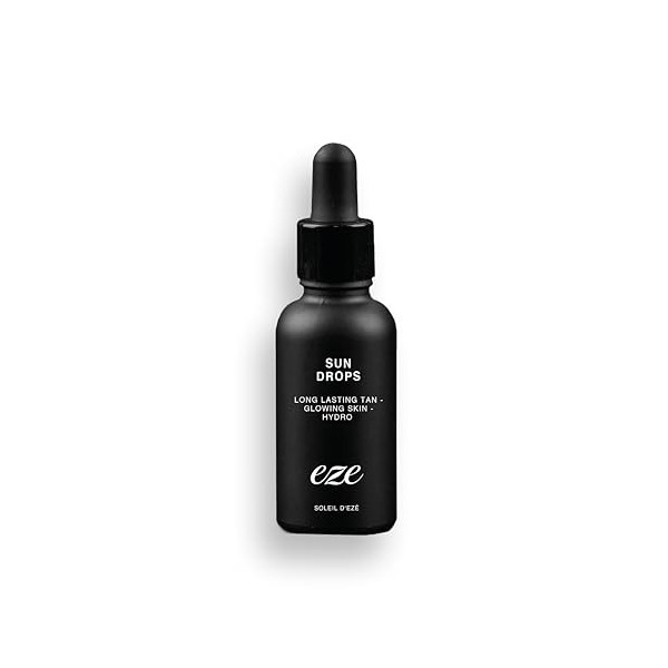 Eze Essentials Sun Drops Gouttes autobronzantes pour le visage, 98 % dingrédients naturels, gouttes de soin intensives pour 