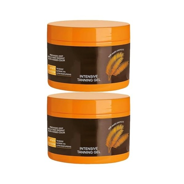 GOUDE 150g Gel de bronzage intensif crème de bronzage huile de bronzage auto-solarium crème corps visage bronzant autobronzan