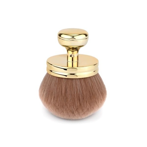 Grand Pinceau Autobronzant, Ovale Pinceau Maquillage Corps avec Tête de Brosse Large Pinceau Autobronzant Visage Pinceau Poud