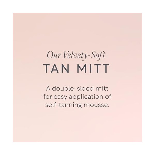 Lucy Bee Gant autobronzant réutilisable pour application autobronzante, applicateur doux et velouté double face pour un faux 