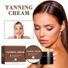 Huile de Bronzage, Autobronzant Gelule Crème de Bronzage Gel de Bronzage Intensif pour Le Soleil en Plein Air, Autobronzant p