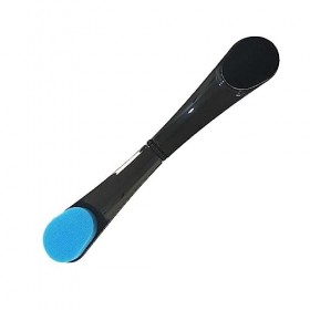 Hiessgozy Back Beauty D1D3 Brosse à dos noire à long manche autobronzant pour le corps et le bain